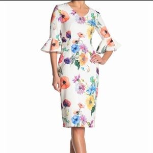 Gorgeous Alton Brown Floral Midi NWT